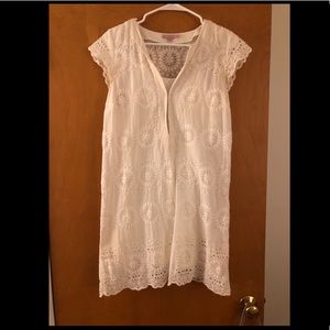 White Shift Lace Dress